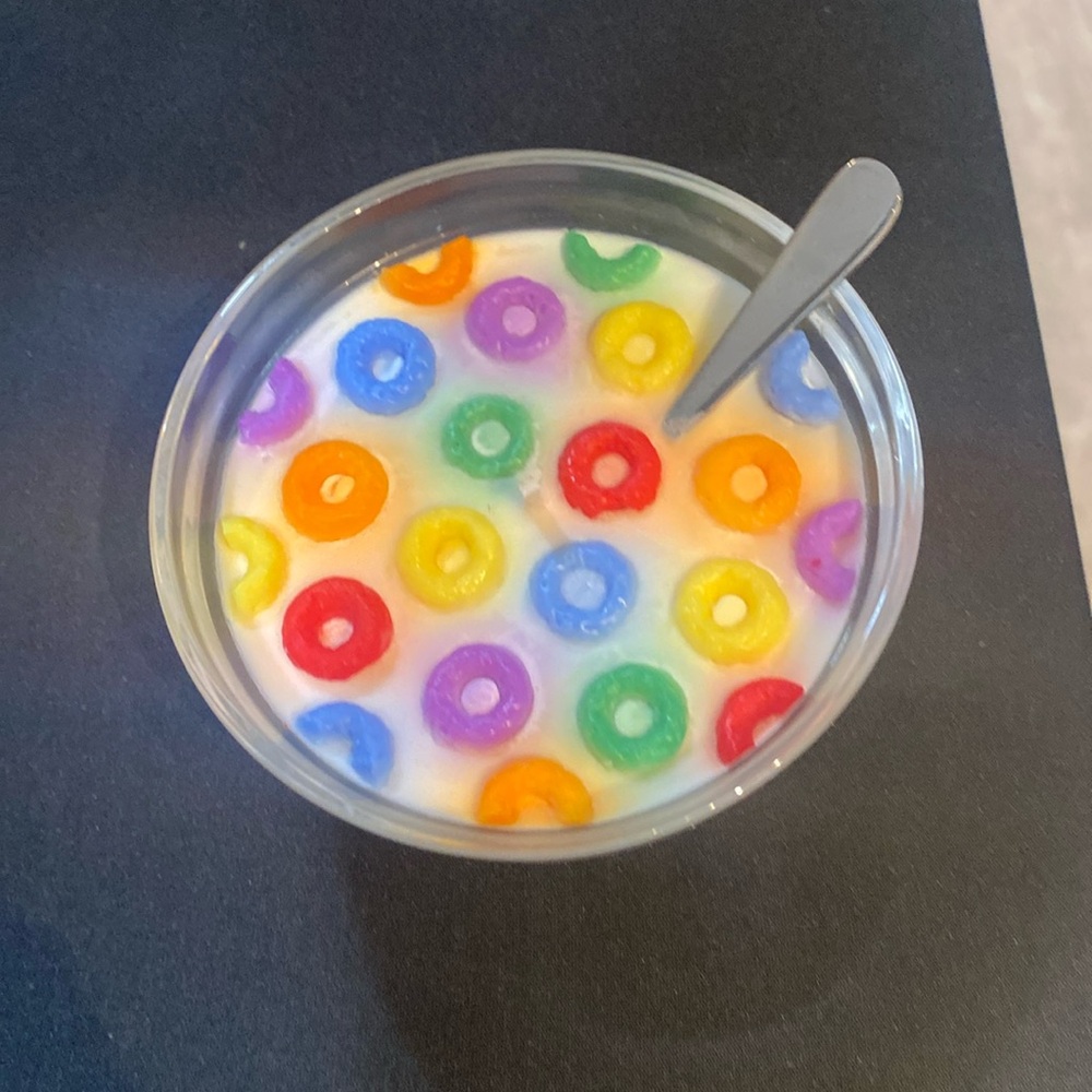 Fruit loops candles